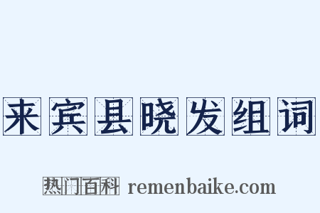 来宾县晓发组词是什么意思的图片